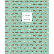 Zemira Clown Fish - Ruled Pages - 8X10 - Large: (Sea Green Edition) Fun Fish 192 Ruled/l