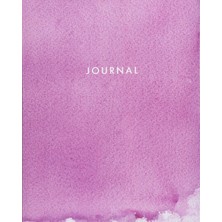 Zemira Journal: Blank Lined Pink Watercolor 8 x 10 (Tgr Journals)