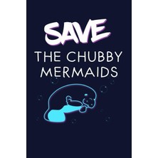 Zemira Save The Chubby Mermaids: Cool Manatees Lined Autograph Book, Diary, For Men & Women