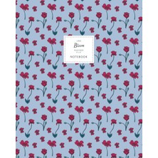 Zemira Bloom - Ruled Pages - 8X10 - Large: (Navy Edition) Fun Christmas 192 Ruled/lined