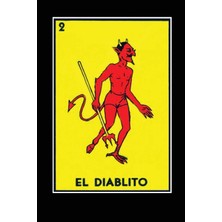 Zemira El Diablito Loteria Card Journal: Notebook, Lined, 120 Pages, 6x9 Inches