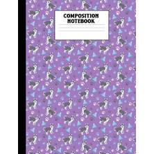 Zemira Composition Notebook: Husky Purple College Ruled Book