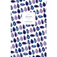 Zemira Avocado - Ruled Pages - 5x8 - Premium: (Purple White Edition) Fun 96 Ruled/lined