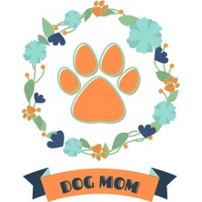 Zemira Dog Mom: Dog Mom Dot Grid Journal Orange 8" x 10", 150 Pages (Cute Notebooks)