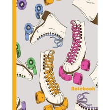 Zemira Notebook: Roller Skate Journal|perfect Roller Skater Or Roller Derby GIFT|8.5X11|1