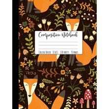 Zemira Composition College Ruled: Large Fox Notebook, School Notebooks, Fox Composition Notebook,