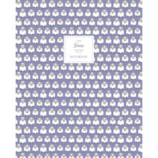 Zemira Sheep - Ruled Pages - 8X10 - Large: (Violet Edition) Fun 192 Ruled/lined Pages (8