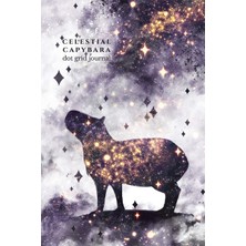 Zemira Celestial Capybara Dot Grid Journal: Purple Gold Cosmic Space Notebook, College Rule, 120 Pages (6