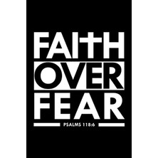 Zemira Faith Over Fear Psalm 118:6: Bible Verse Quote Composition (Christian Journal) (6 x 9, 120