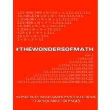 Zemira Wonders Of Math Graph Paper 120 Pages With 1 cm Squares: 8.5 x 11 Inch With Red C