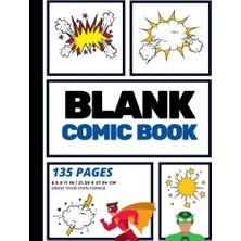 Zemira Blank Comic Book: Create Your Own Comic Strip, Blank Comic Panels, 135 Pages, (Large, 8.5 x 11