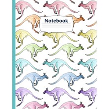 Zemira Kangaroo Notebook: 8.5" x 11" - 120 Page Blank Lined Pages For Australia Love Support And
