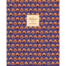 Zemira Halloween - Ruled Pages - 8X10 - Large: (Blue Edition) Fun Halloween O Lantern Notebo
