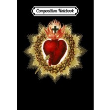 Zemira Composition Notebook: Sacred Heart Of Jesus Christ Catholic Blessing Art, Journal 6 x 9, 100 Page B