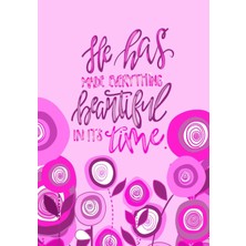 Zemira He Has Made Everything Beautiful In Its Time; Journal: 7"X10" Quote Journal For