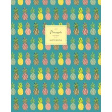 Zemira Pineapple - Ruled Pages - 8X10 - Premium: (Sea Green Edition) Fun 192 Ruled/lined