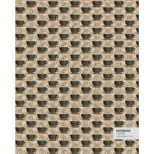 Zemira Coffee Notebook: (Latte Edition) Fun 192 Ruled/lined Pages (8X10 Inches / 20.3X25.4 cm / L