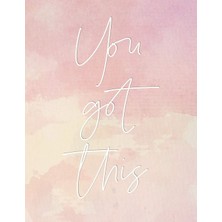 Zemira You Got This: Inspirational Cover Journal - Lined For Women - 8.5 x 11 Inches - 100 Pages