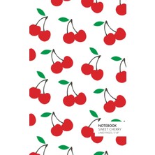 Zemira Sweet Cherry Notebook: (White Edition) Fun 96 Ruled/lined Pages (5x8 Inches / 12.7X20.3CM