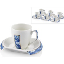 Store Seta Kahve Fincan Tk 6lı Mavi