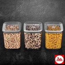 Vip Ahmet Sude Kare Saklama Kabı 3X1000 ml
