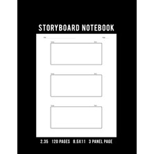 Zemira Storyboard Notebook: 2.35 Aspect Ratio 120 Pages 8.511IN 3 Panel Page