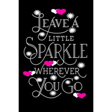 Zemira Leave A Little Sparkle Wherever You Go: Lined 120 Page 6 x 9 Journal For The Serious Onlin