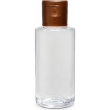 Store 50 Adet 50 ml Boş Plastik Şişe OM62 Bronz Kapak