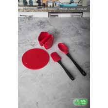 Store Silikon Nihale Seti (Kırmızı)