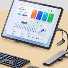 Store 8 In 1 USB Çevirici Notebook Macbook Type-C Uyumlu Görüntü Aktarıcı Hub