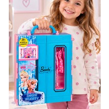 LRS Store 30 Parça Oyuncak Bebek Gardırop Seti 29 cm Bebek Uyumlu Kıyafet Ayakkabı Çanta Aksesuar Seti Oyuncak Bebek Dolap