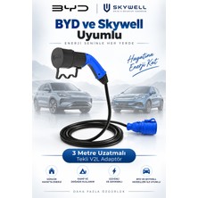 Bemis Byd-Skywell Elektrikli Araçlardan Güç Alın: V2L Tekli Uzatma Priz Adaptör