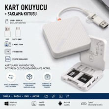 Pileli Store  USB ve Type-C Uyumlu Çok Fonksiyonlu Sd Tf Kart Okuyucu, USB 3.0 5gbps Yüksek Hızlı Veri Aktar�