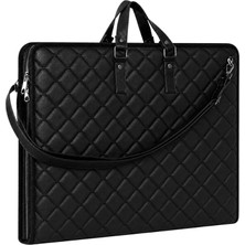 Store 35X50 cm (40X55 Cm) Suni Deri Resim - Proje Çantası Cepli Kapitone