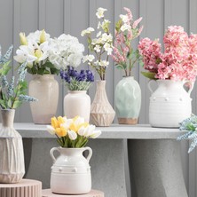 Store Single Ortanca Çiçek Beyaz 54CM