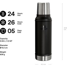Store Classic Legendary Vakumlu Termos 0.94 Litre - Siyah 2.0 | Paslanmaz Çelik