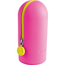 Store Hoop Kalem Çantaşi Fosforlu Pembe