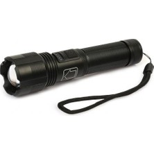 Store PS-1600 Süper Parlak LED Zoomlu 5 Mod Su Geçirmez Profesyonel Şarjlı El Feneri