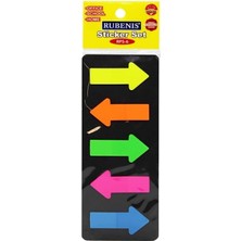 Store Rps6 Yapışkanlı Ayraç Kağıt 72 Yaprak 5 Renk Ok Şekilli