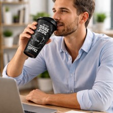 Store Kapaklı Kahve Bardağı Pratik Kullanımlı Plastik Kahve & Çay Kupası Sıcak Içecek Bardakları Hot Drinks Kabı (650 Ml, Coffee House)