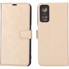 Store General Mobile Gm 22 Pro Trend S Plus Kapaklı Telefon Kılıf - Gold