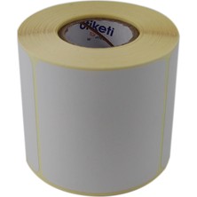 Store Eko Termal Etiket 80MM x 80MM Ruloda 500 Adet 40MM Kuka Çapında Direk Termal Transfer Etiketi