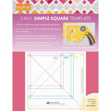 Zemira FAST2CUT 3-In-1 Simple Square Template: Easily Cut 3 1/2 ?, 4 1/2 & 5 1/2 Squares