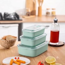 Store Valfy Vakum Subaplı Saklama Kabı Seti (3'lü Paket - 2.6 Litre) - Derin Dondurucuya Uygun Bulaşık Makinesinde Yıkanabilir
