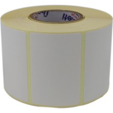 Store Kuşe Etiket 60MM x 40MM Ruloda 1000 Adet 40MM Kuka Çapında Baskısız Barkod Yazıcı Etiketi