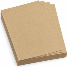 Store A4 Kraft Kağıdı, 100 Adet, 21 x 29,7 Cm, Kahverengi, Hobi, El Işi, Çizim ve Hediye Notları Için