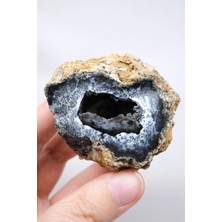 Healcrystal Ham Merlinite (Dendritik Opal) Jeot - Doğal 3D Ağaç Benzeri Dendritler, 115G