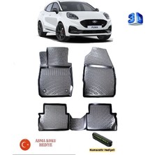 Ahlparts Ford Puma 2019 Sonrası Uyumlu 3D Havuzlu Paspas Asma Koku ve Numaratör Hediyeli