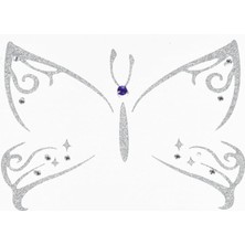 Store Face Art Decor Yuz Susleme Etiketi Kelebek