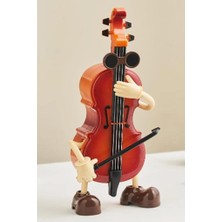 Store Çello Tasarımlı Dans Eden Müzik Kutusu Masa Süsü (RGV-C65YN)